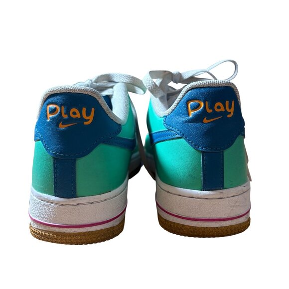 Nike Air Force 1 LV8 AP Kids Size 5.5Y in Spring Green/White/Green Abyss - Picture 6 of 8